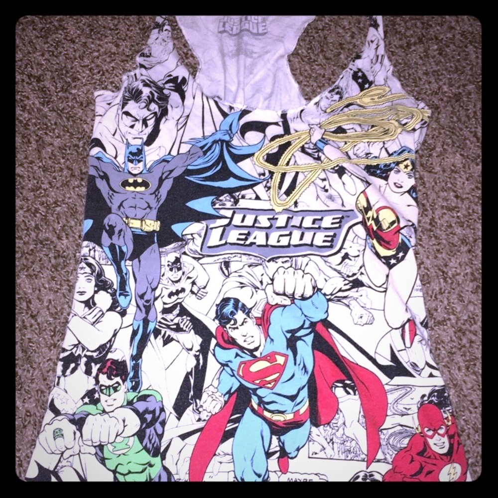 Justice league tank tee